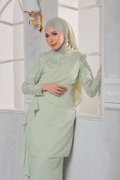 Kurung Elyssa - Mint 